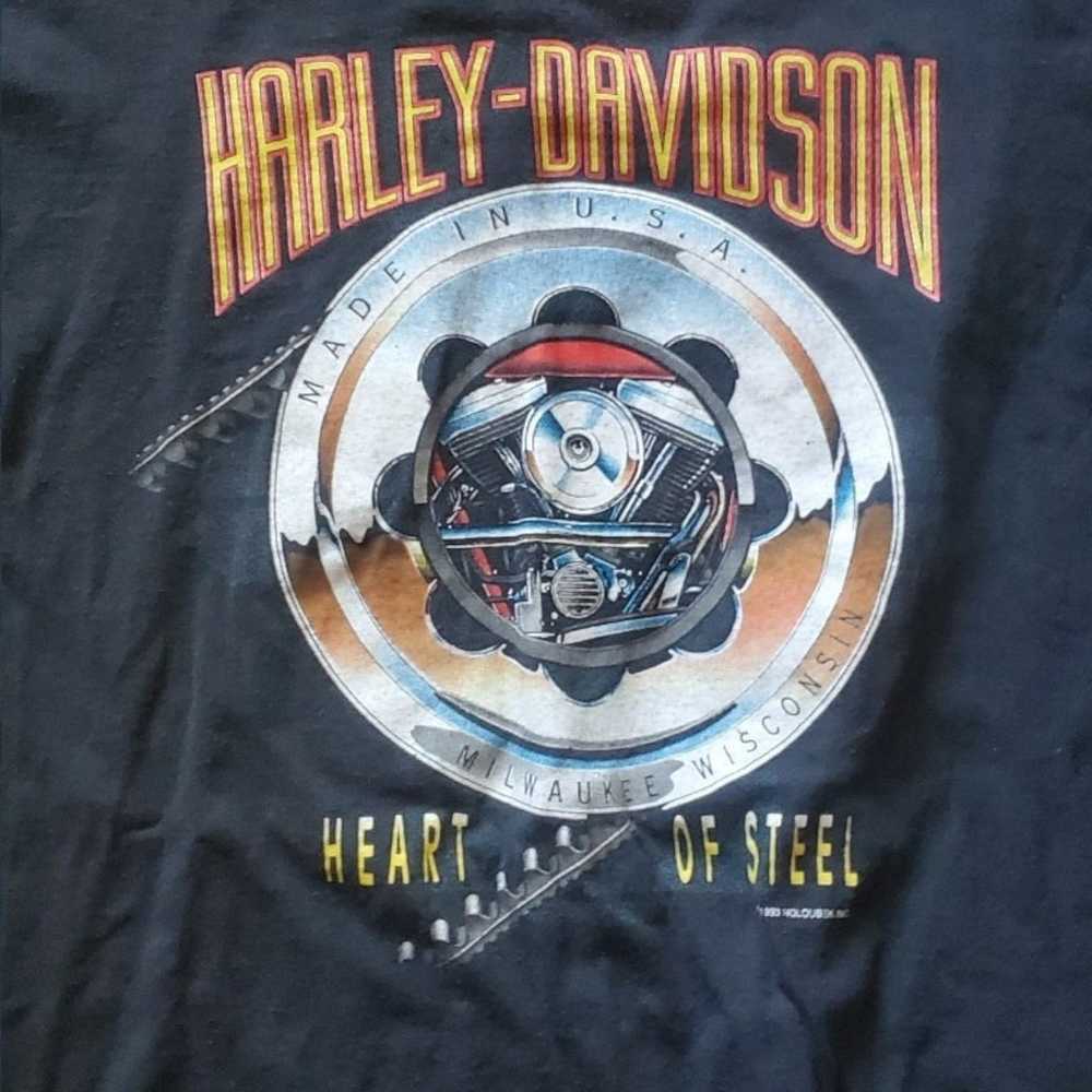Vintage Salt Lake City Utah Harley Davidson T-Shi… - image 2