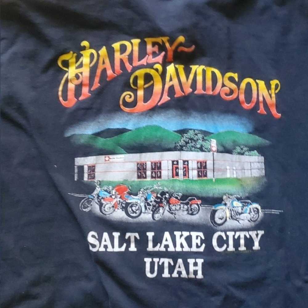 Vintage Salt Lake City Utah Harley Davidson T-Shi… - image 6