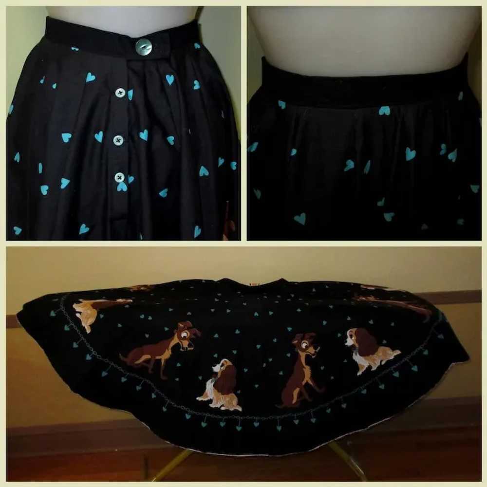 Lady and the Tramp Skirt, Vintage 50's Disney - image 4