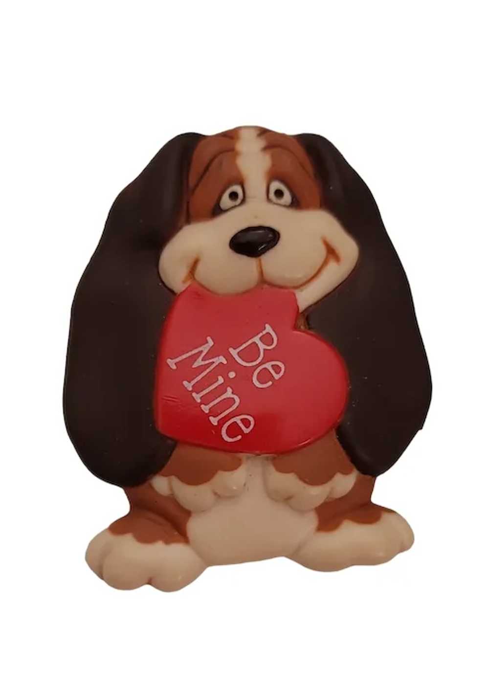 1986 Hallmark Basset Hound Dog Be Mine Valentine'… - image 10