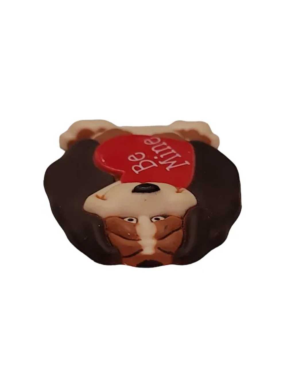 1986 Hallmark Basset Hound Dog Be Mine Valentine'… - image 5