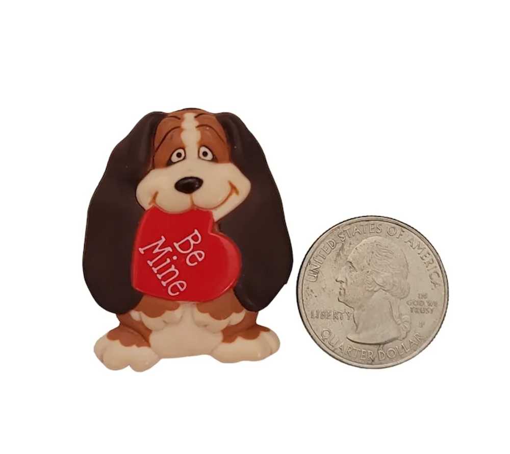 1986 Hallmark Basset Hound Dog Be Mine Valentine'… - image 7