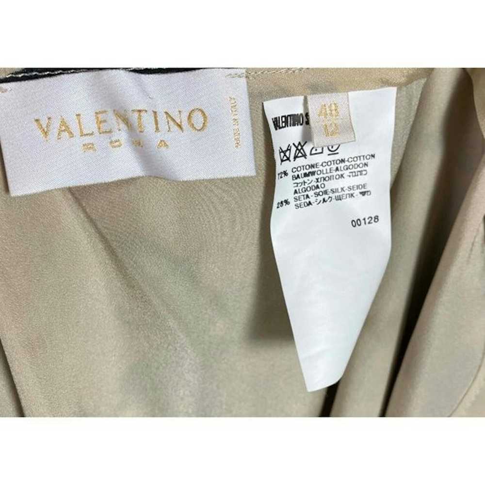 Valentino 48 12 Valentino Roma Cotton Beige Black… - image 2