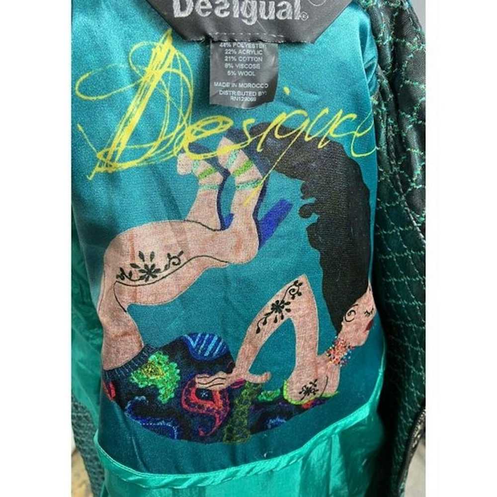 Desigual 36 Desigual Floral Embroidery Jacquard T… - image 5