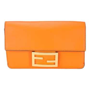 Fendi Flat Baguette leather handbag - image 1