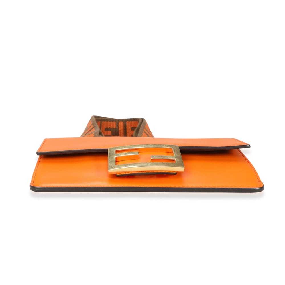 Fendi Flat Baguette leather handbag - image 4