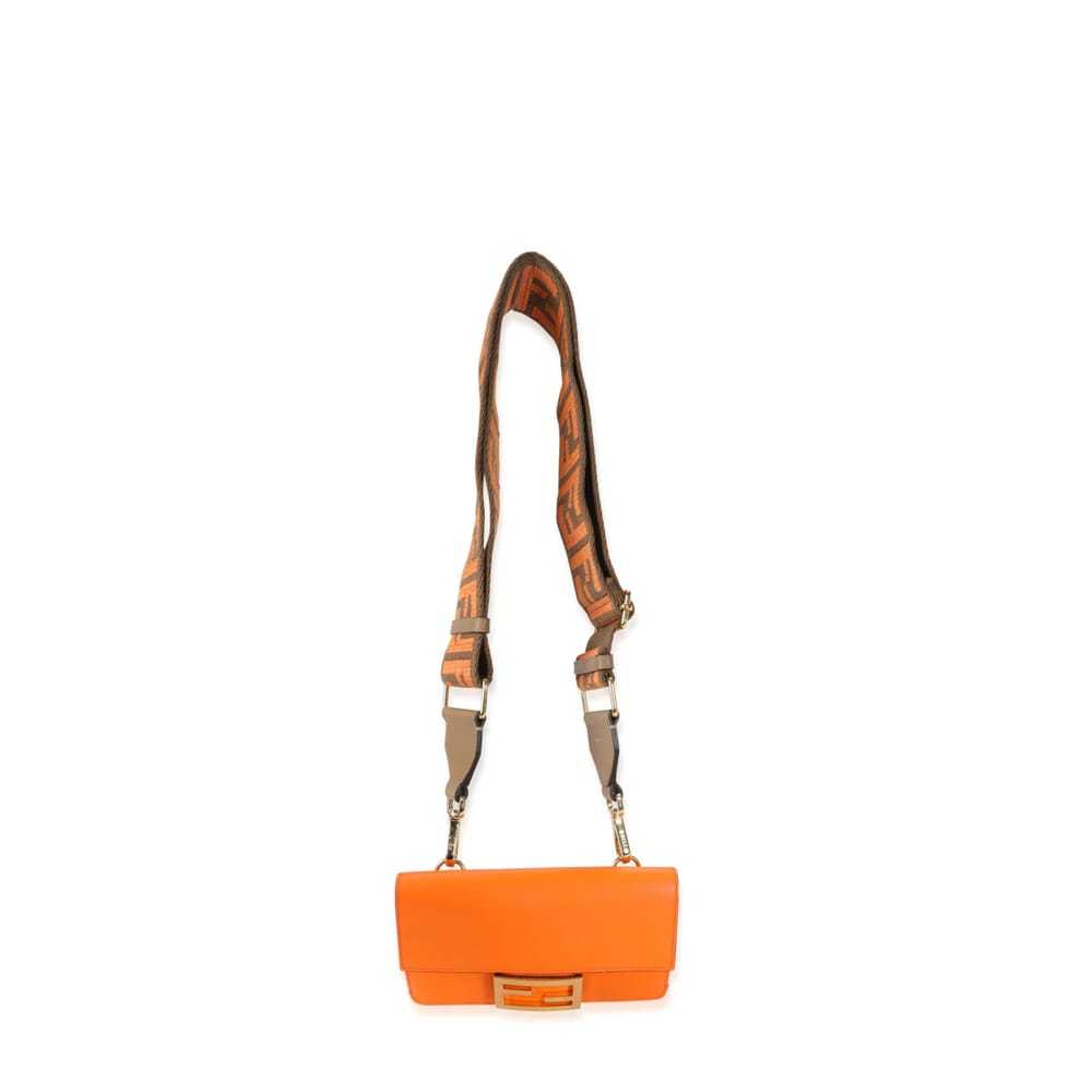 Fendi Flat Baguette leather handbag - image 5