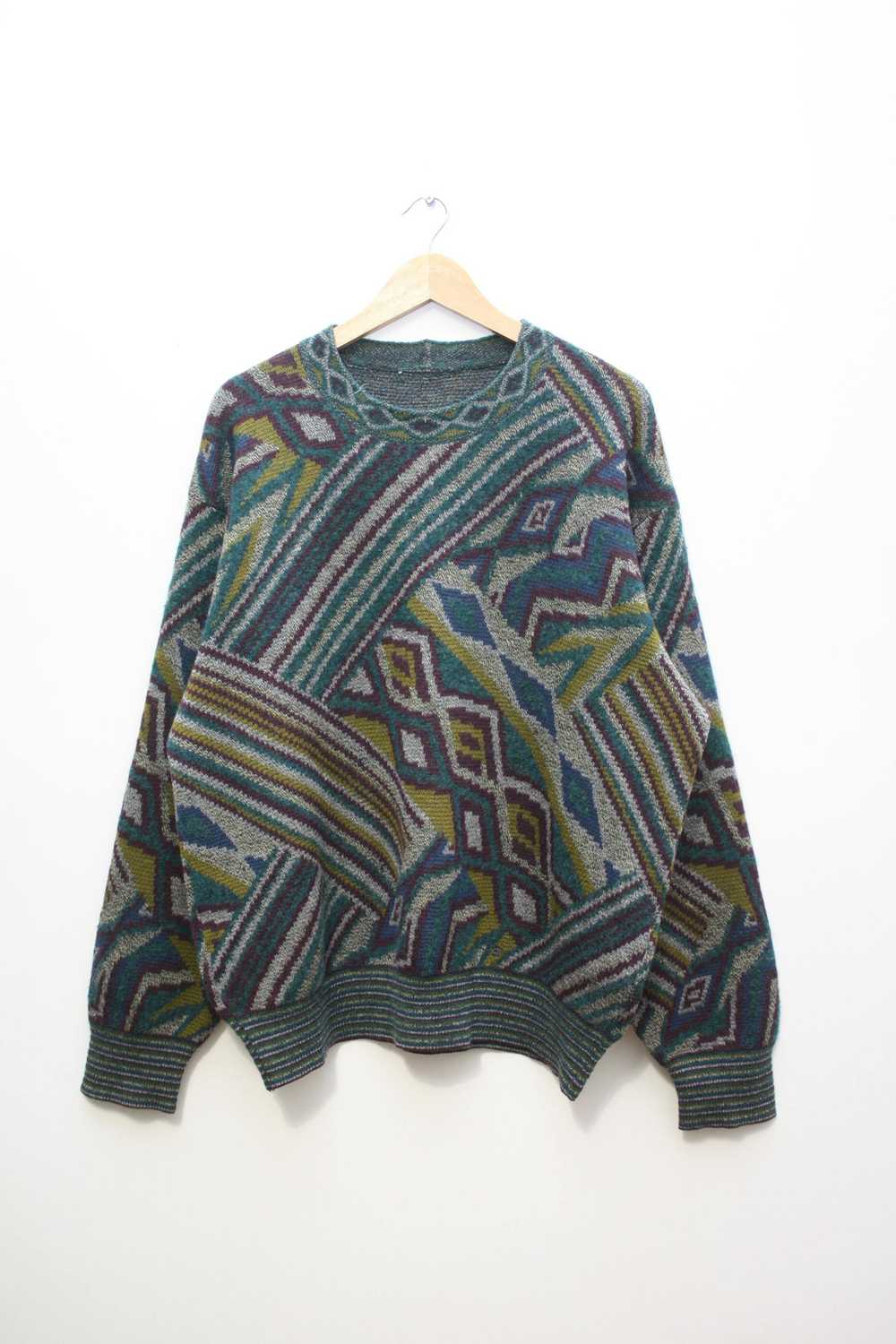 Missoni Missoni Sport Wool Abstract Knitted Sweat… - image 1