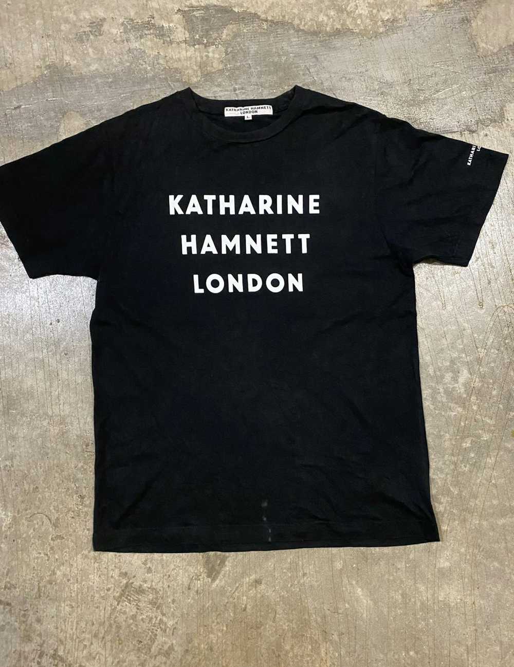 Japanese Brand × Katharine Hamnett London Vtg Log… - image 2
