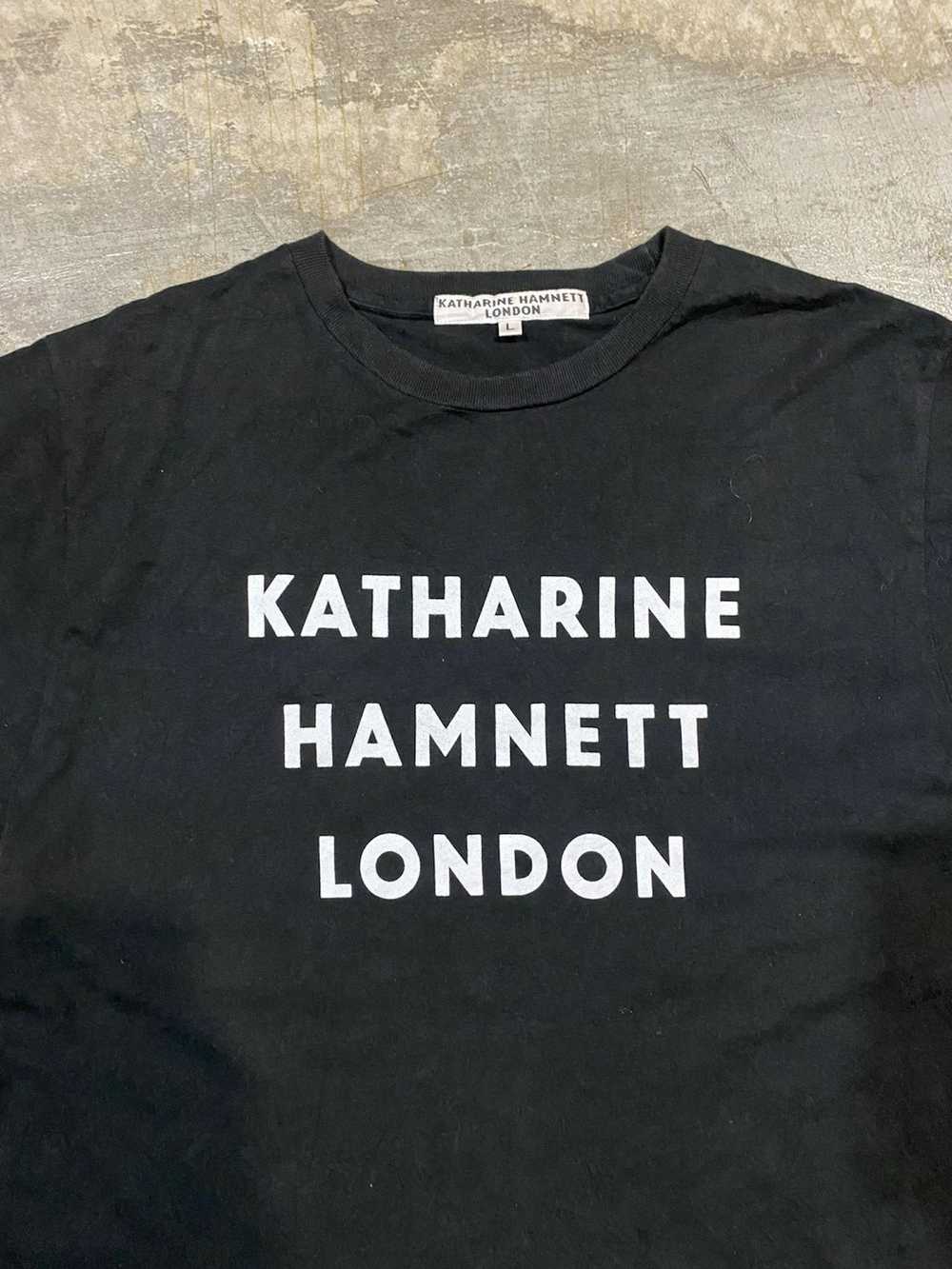 Japanese Brand × Katharine Hamnett London Vtg Log… - image 3