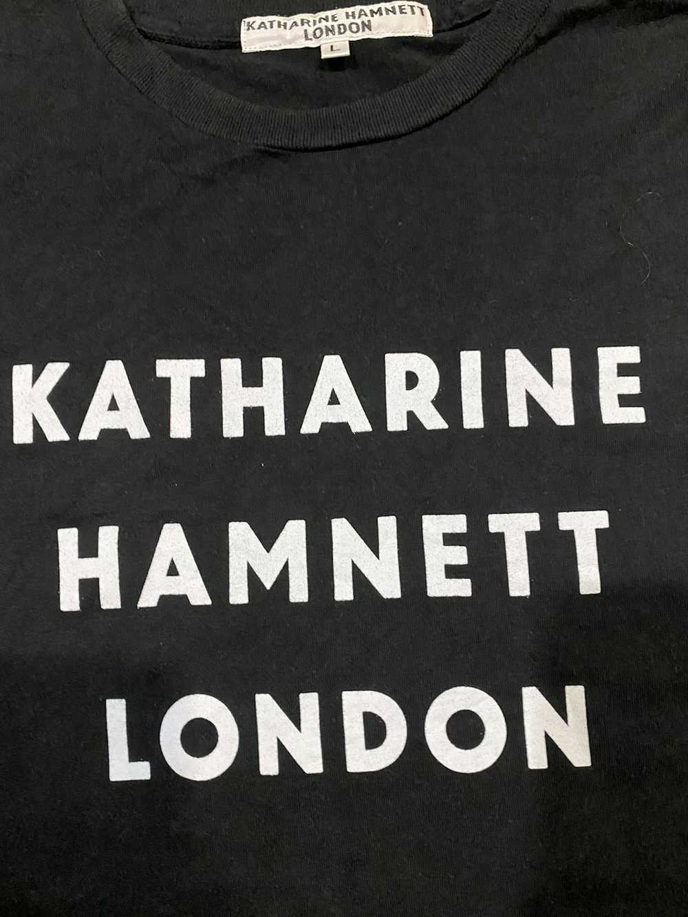 Japanese Brand × Katharine Hamnett London Vtg Log… - image 4