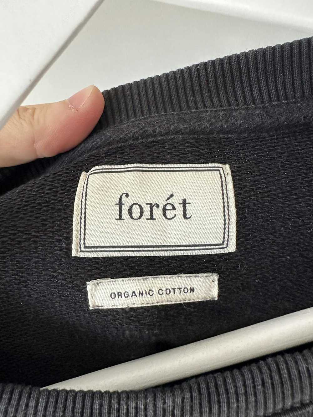 foret Black Crewneck with graphic Forét - image 4