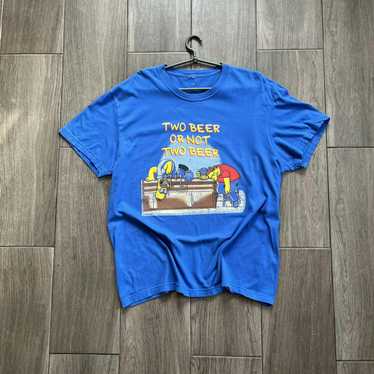 Band Tees × The Simpsons × Vintage TWO BEER OR NO… - image 1