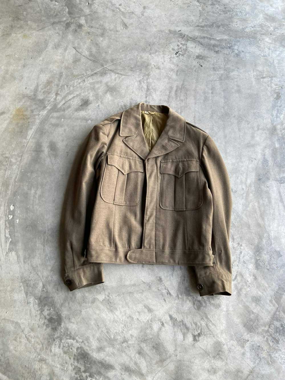 Military × Vintage Vintage Wool Military Cropped … - image 4