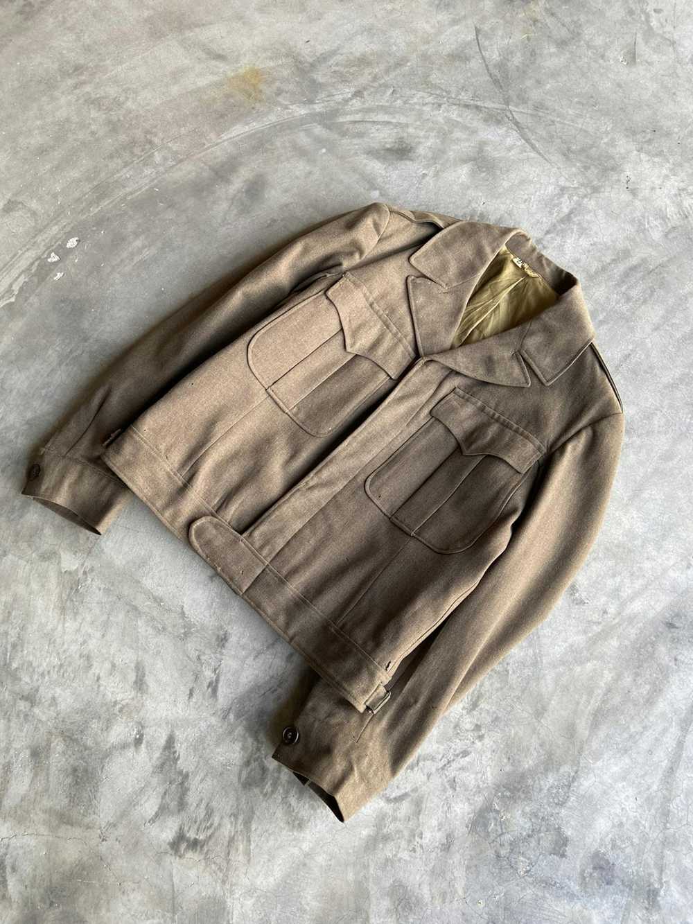 Military × Vintage Vintage Wool Military Cropped … - image 5
