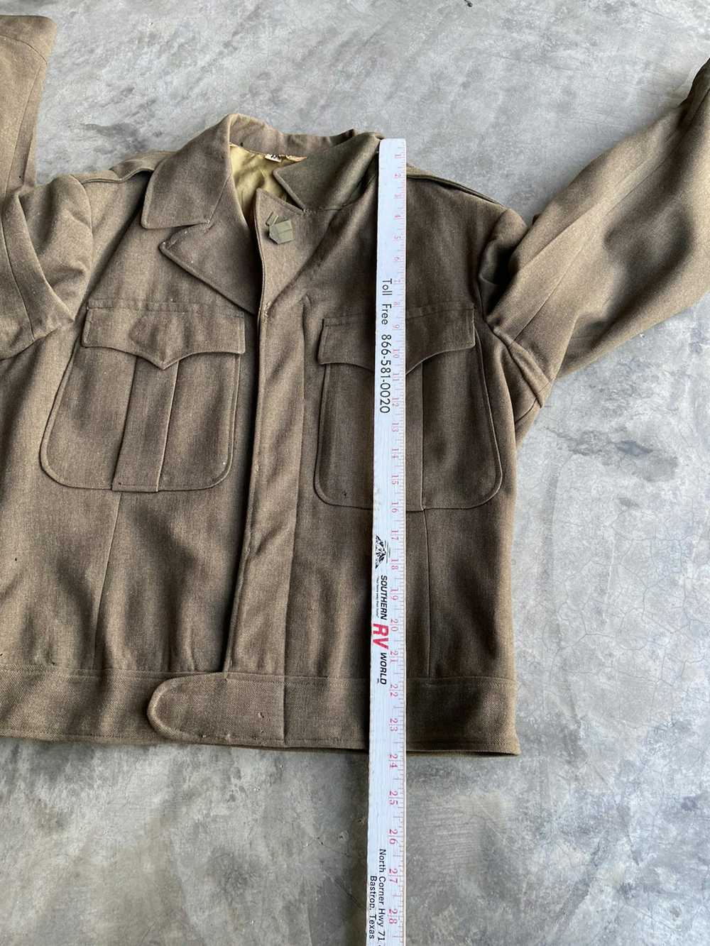 Military × Vintage Vintage Wool Military Cropped … - image 9