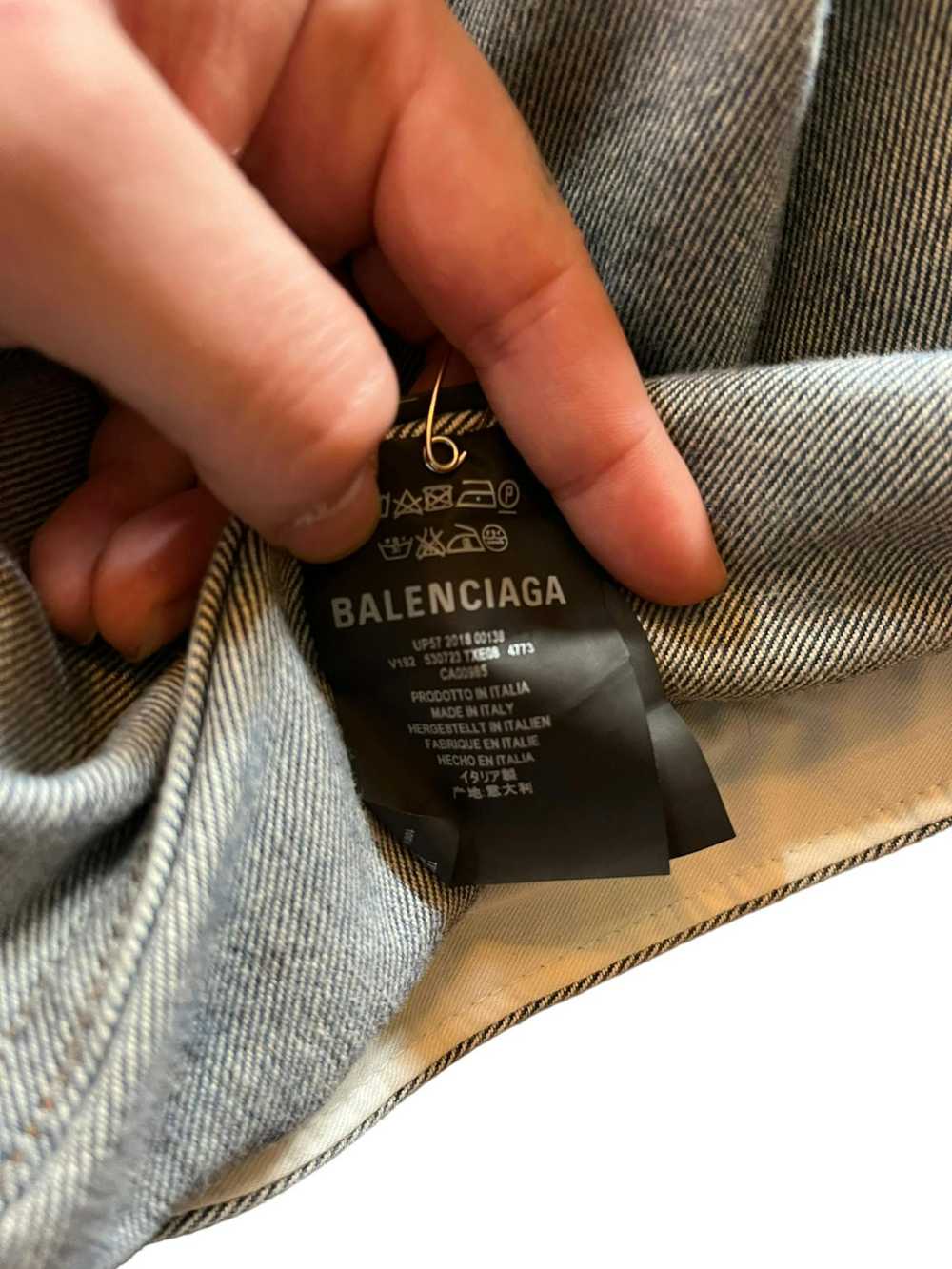 Balenciaga Balenciaga 2019 Graffti Denim Jacket - image 4