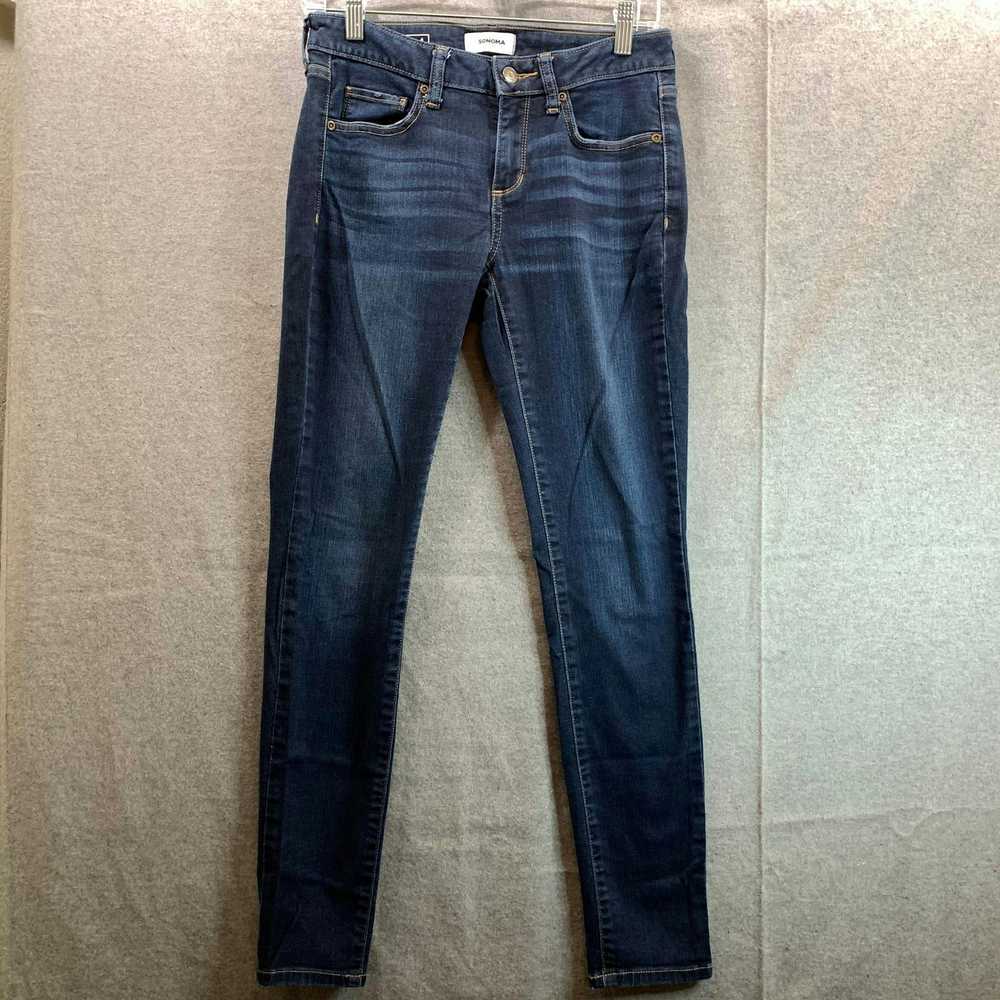 Sonoma Sonoma Skinny Jeans Women's Size 4 Dark Bl… - image 1