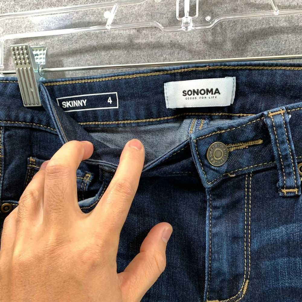Sonoma Sonoma Skinny Jeans Women's Size 4 Dark Bl… - image 3