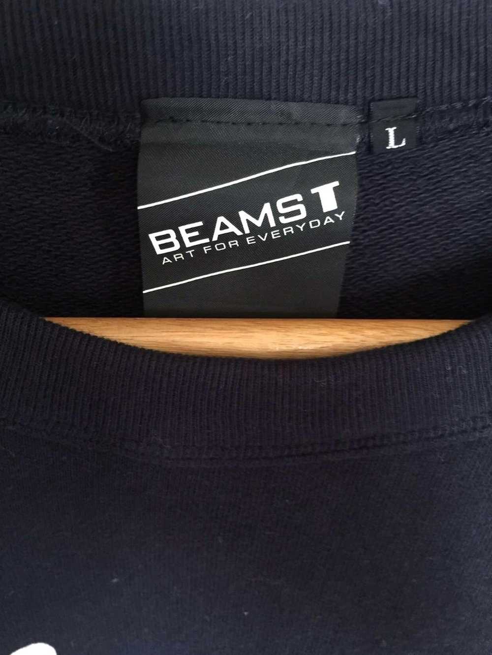 Beams Plus Beams Sweatshirt Bear Logo Blue Black - image 5