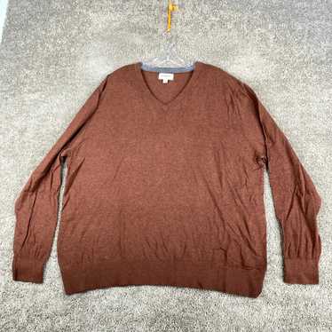 Men's Long Sleeve Textured Crewneck T-Shirt Goodfellow & Co Brown Pullover