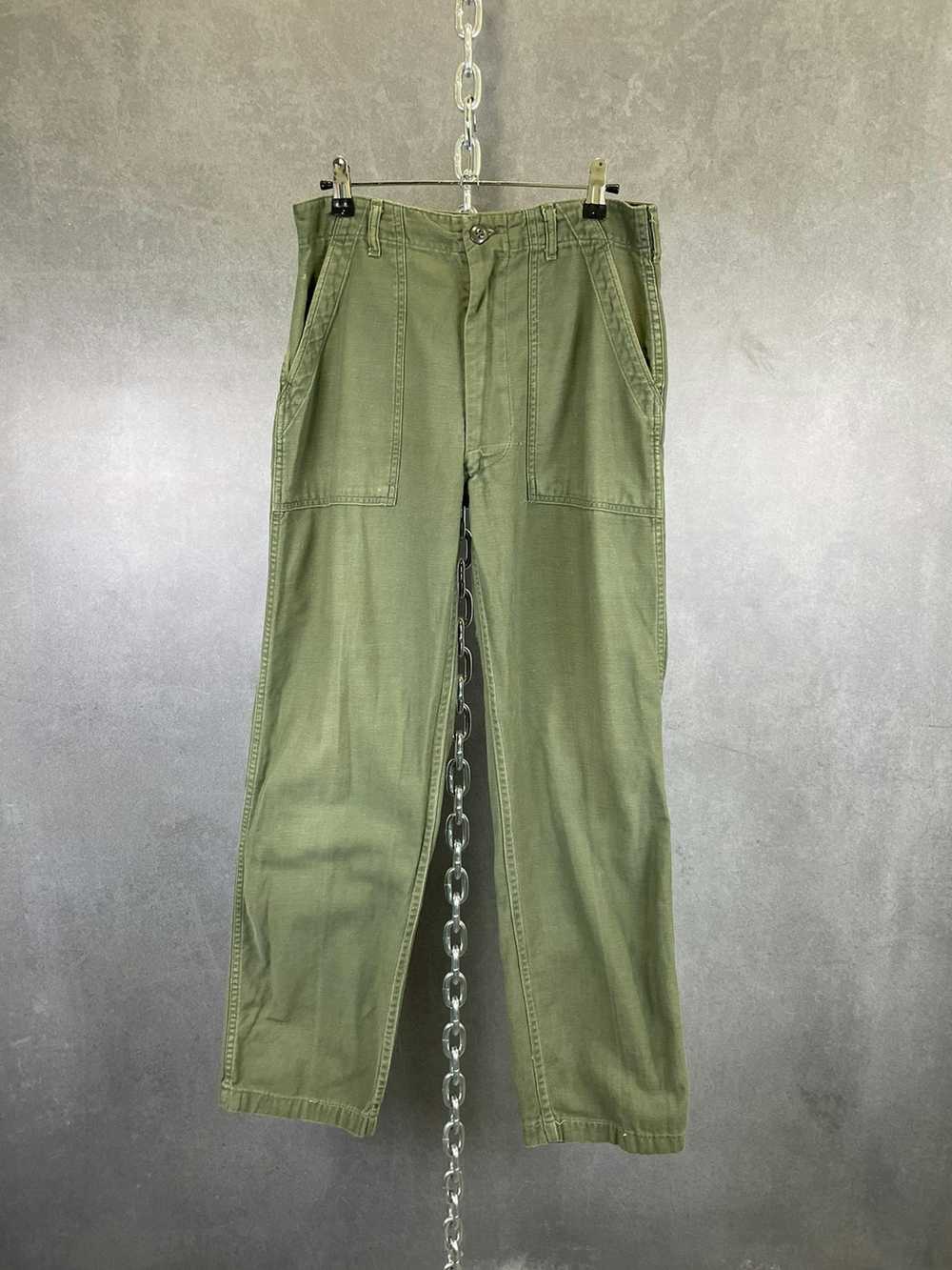 Vintage Vintage Military OG-107 Fatigue Pants Cot… - image 1