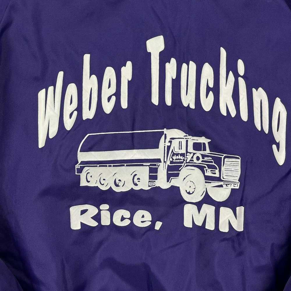 Holloway Vintage Weber Trucking Coat Satin Purple… - image 2
