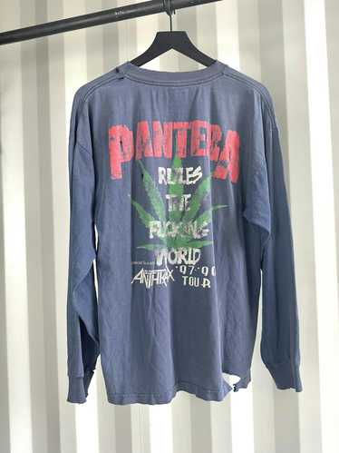 Band Tees × Vintage Pantera Anthrax Rule the World