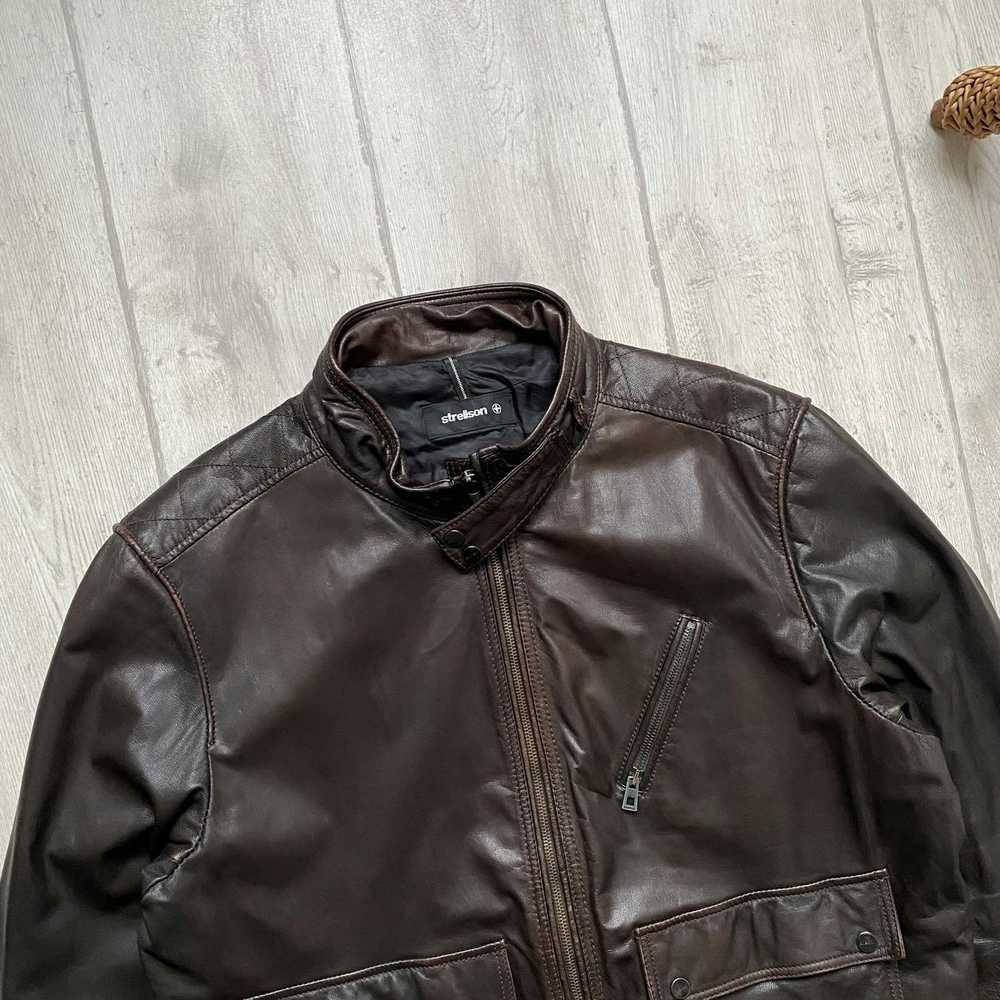 Designer × Leather Jacket × Vintage Vintage Strel… - image 2