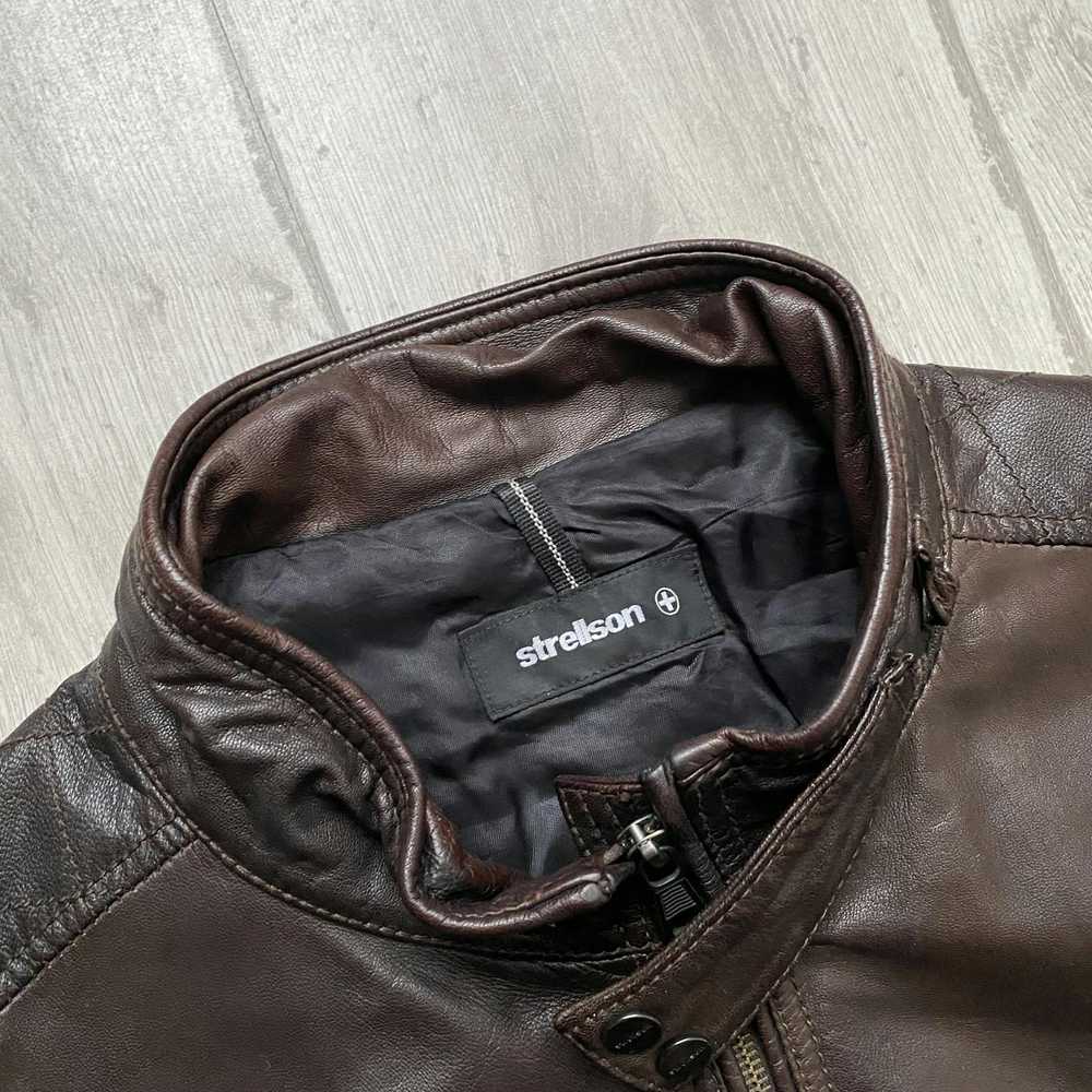 Designer × Leather Jacket × Vintage Vintage Strel… - image 5