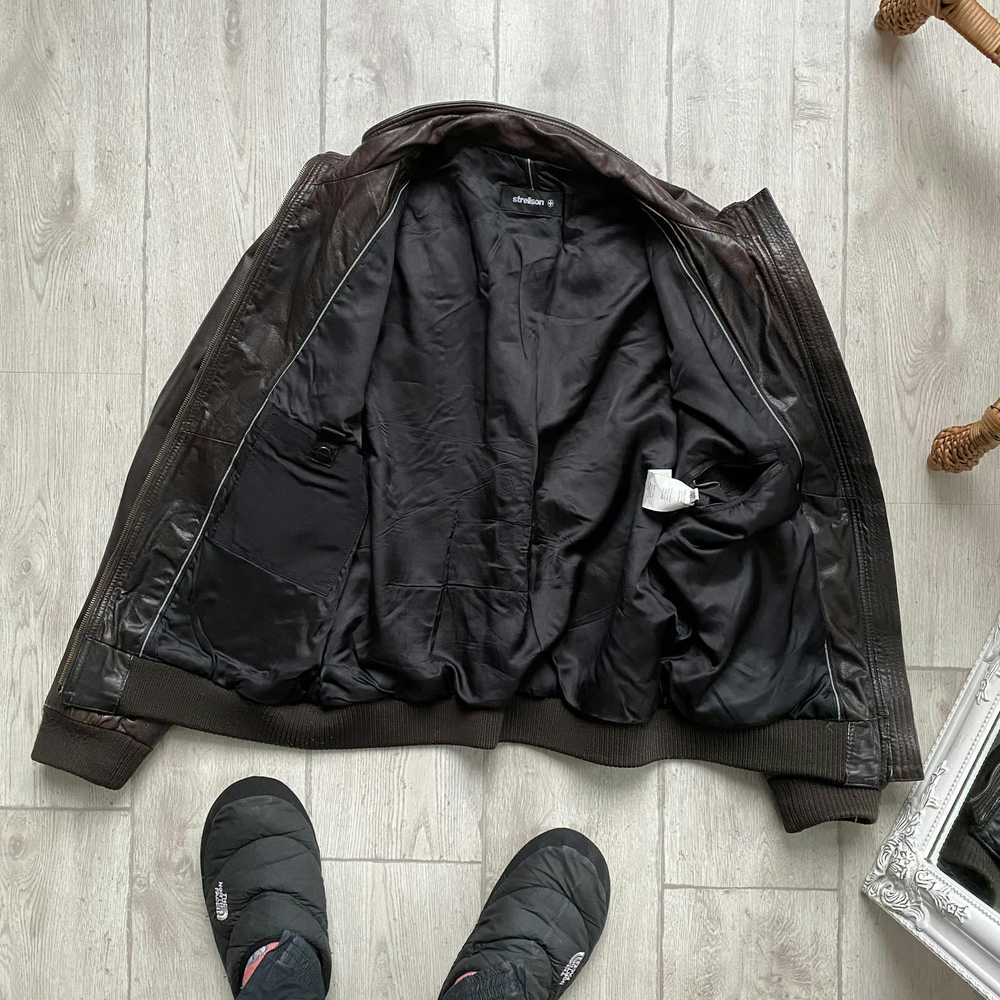 Designer × Leather Jacket × Vintage Vintage Strel… - image 9