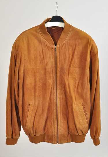 Vintage 90s Mc Gregor suede leather bomber jacket - image 1