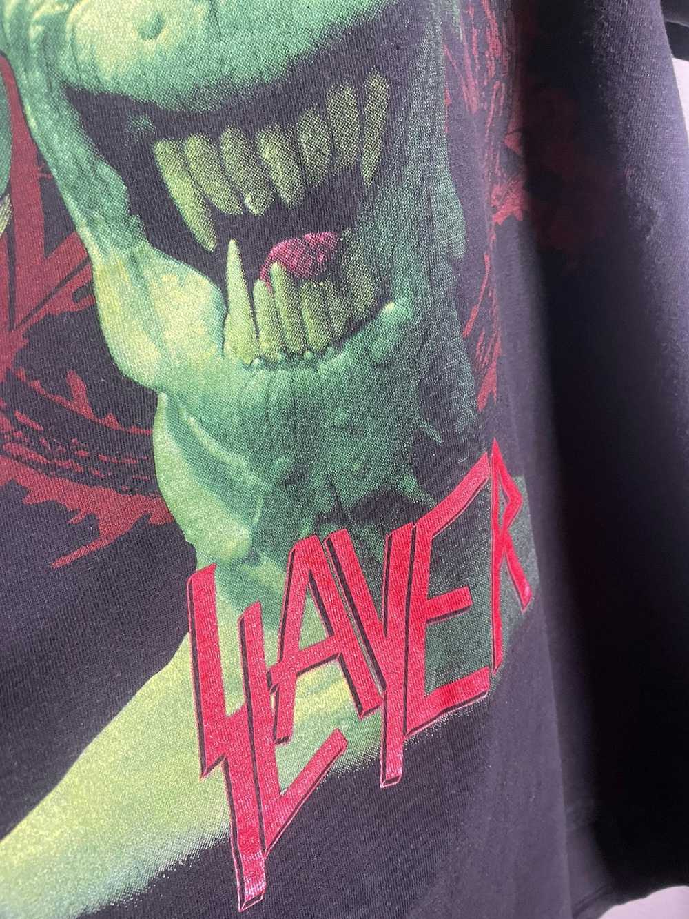 Band Tees × Vintage 1990 Slayer Root of All Evil … - image 4