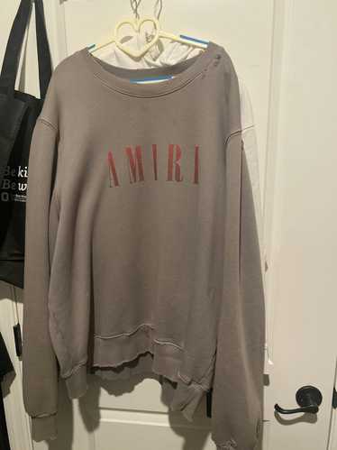 Amiri Amiri distressed core logo sweatshirt