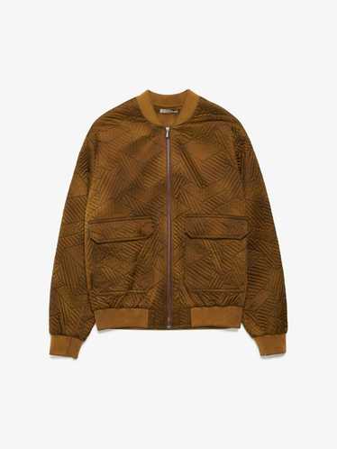 Bottega Veneta Abstract Geometric Stiched Bomber