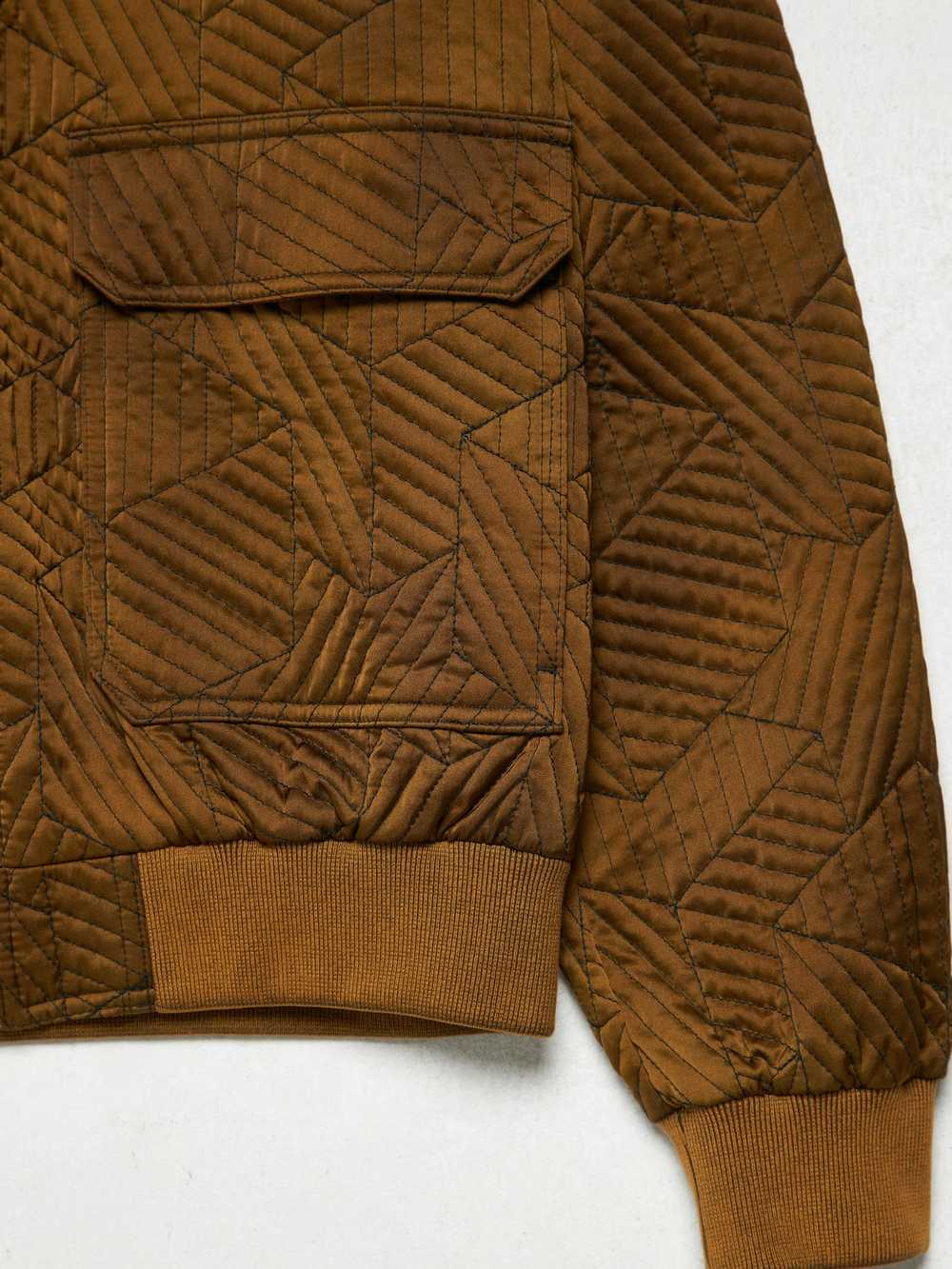 Bottega Veneta Abstract Geometric Stiched Bomber - image 5