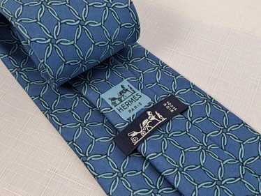 Hermes × Vintage Vintage HERMES Paris silk tie 64… - image 1