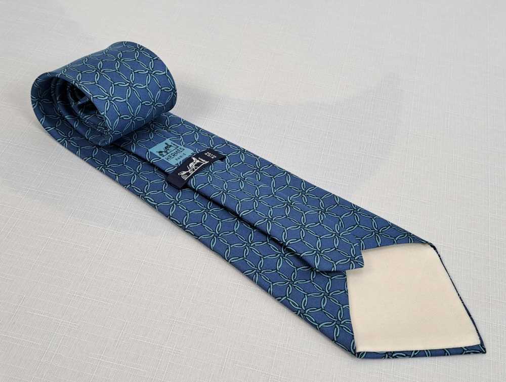 Hermes × Vintage Vintage HERMES Paris silk tie 64… - image 2