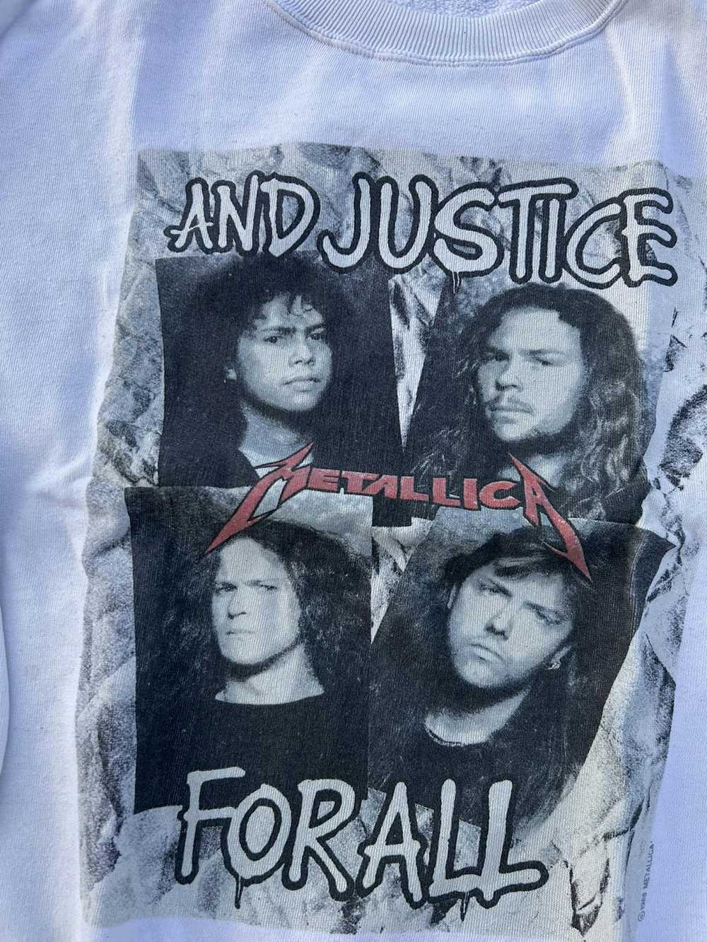 Band Tees × Metallica × Vintage 1988 Metallica An… - image 4