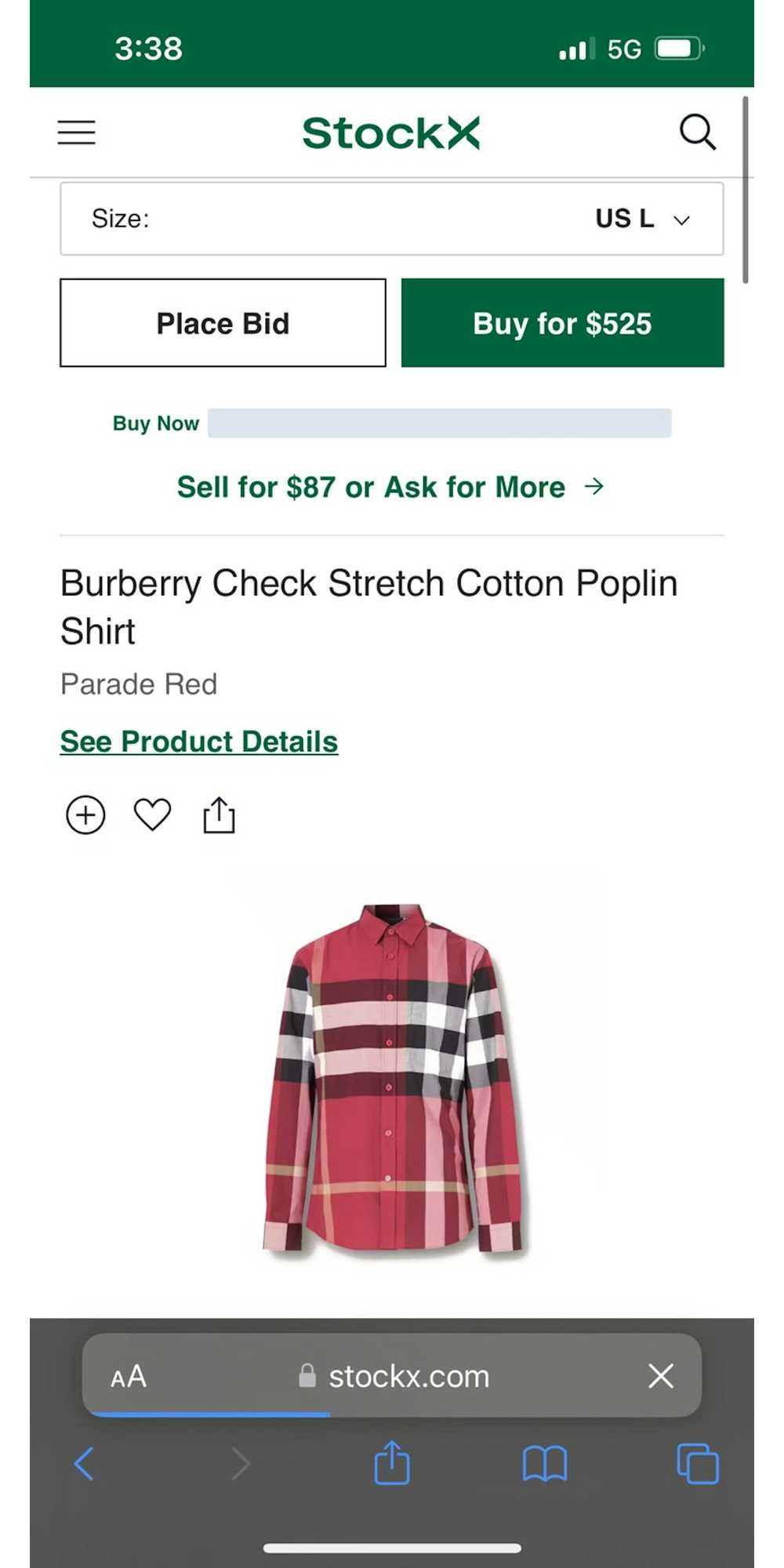 Burberry Burberry Long Sleeve Red - image 1