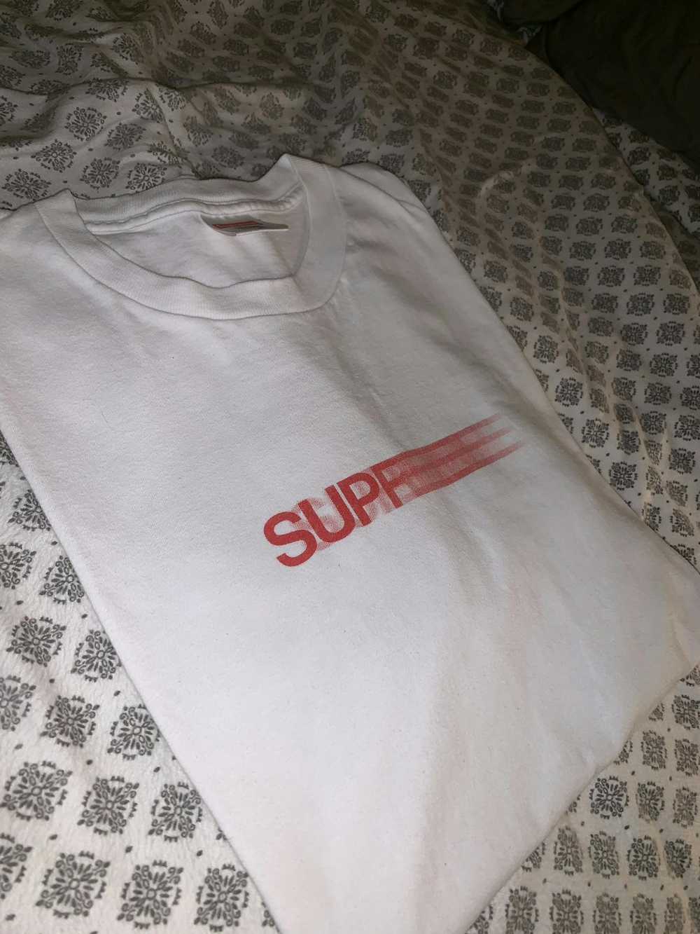 Supreme Supreme Motion Logo Tee - White / Red - image 2