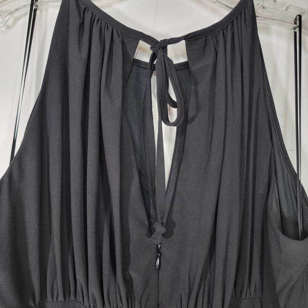 R&M Richards Dress 12 Black Maxi Keyhole Long Gow… - image 2
