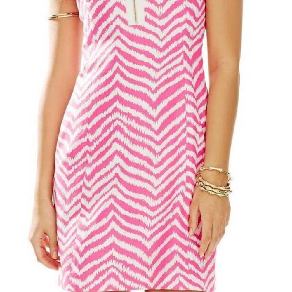 Lilly Pulitzer Penelope Shift Pink Zebron Zip Cut… - image 10