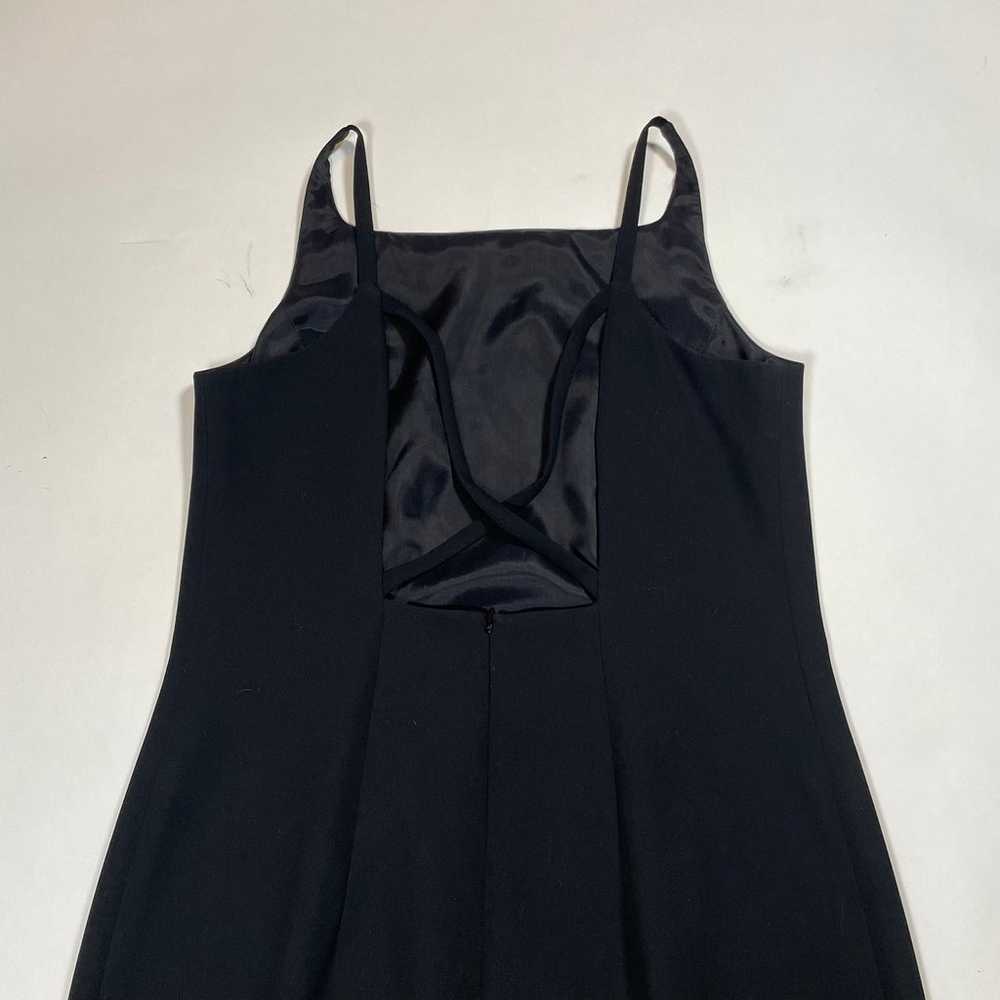 Vintage Ann Taylor Solid Black Cocktail Dress Siz… - image 3