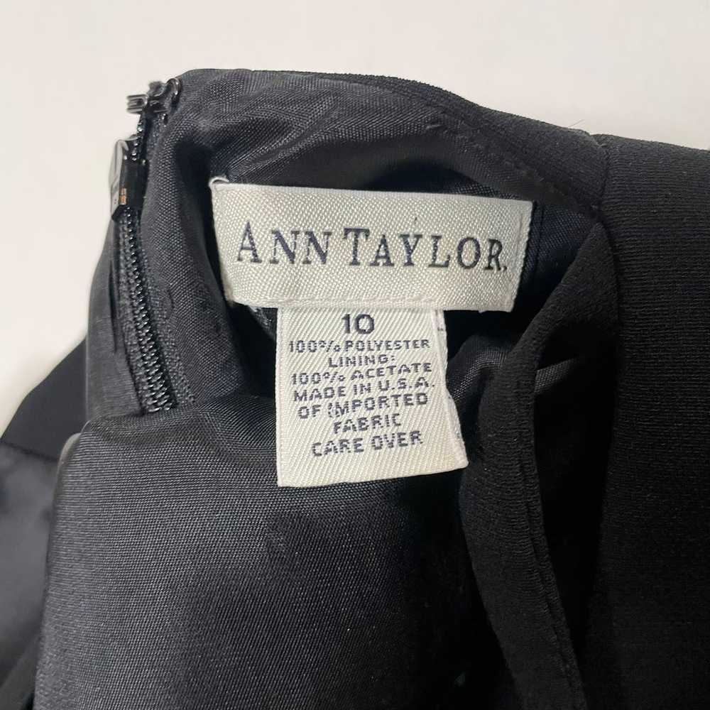 Vintage Ann Taylor Solid Black Cocktail Dress Siz… - image 4