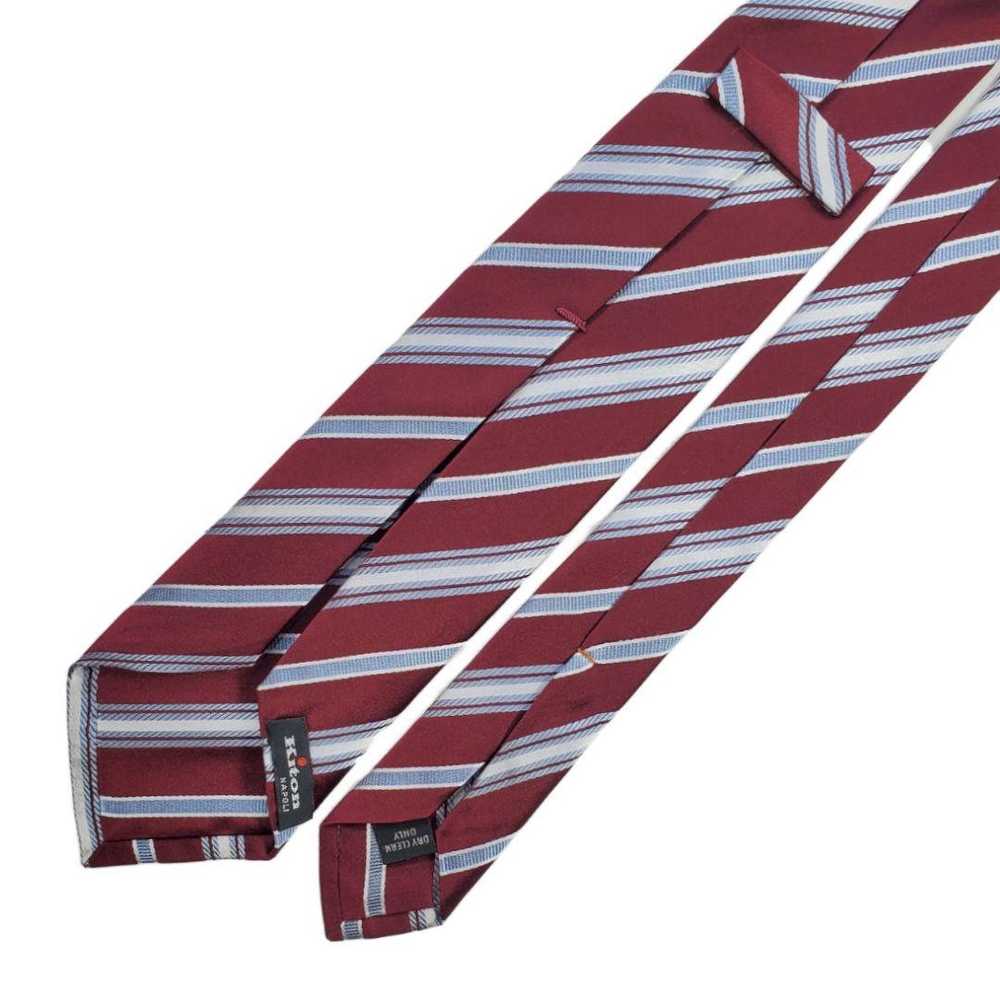 Kiton Tie Necktie 7 Fold Men's Fashion Suit Shirt… - image 5