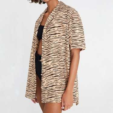 Faithfull the Brand Charlita Shirt Dress Wyldie A… - image 1