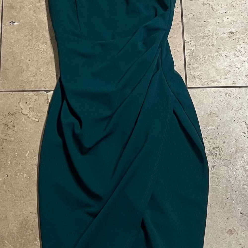 emerald green prom dress - image 2