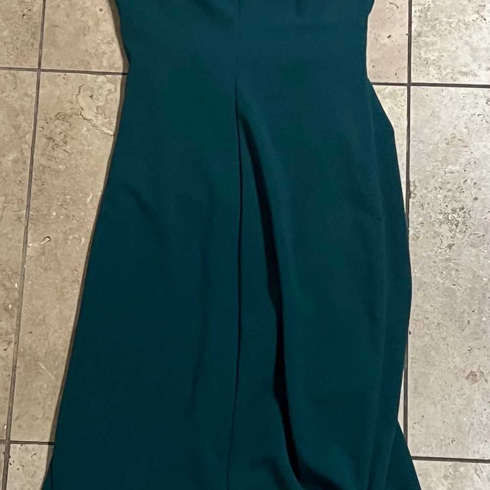 emerald green prom dress - image 3