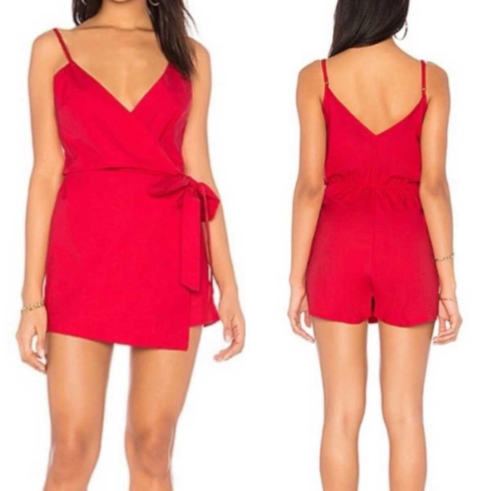 Lioness Revolve Rouje Red Sleeveless Romper SIZE … - image 1